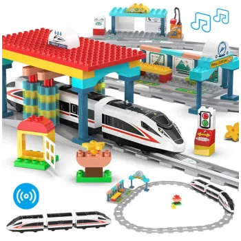 Klocki Pociąg Stacja Kolejowa CADA 108 Elementów