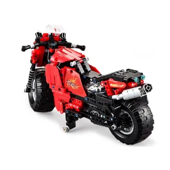 Zbudowany motocykl techniczny CADA na tle białym