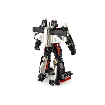 Model samolotu z klocków, funkcja otwieranego kokpitu i strzelania