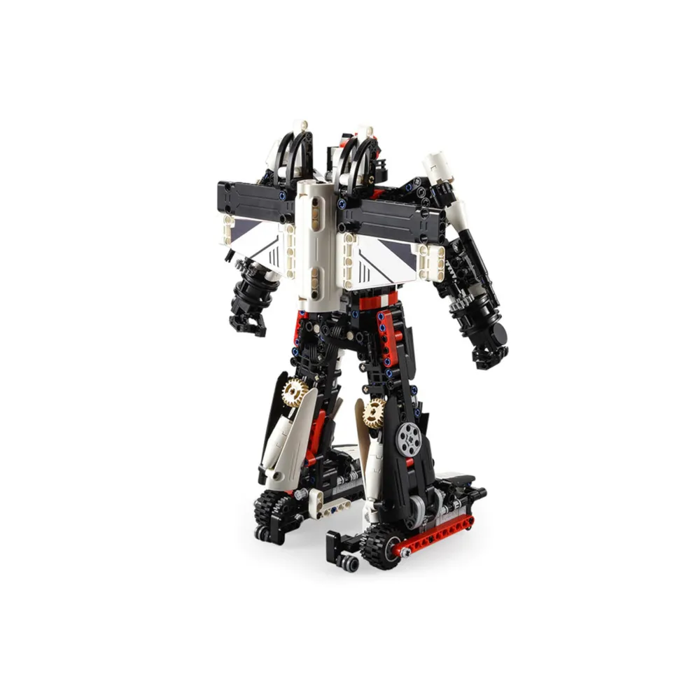 Model samolotu z klocków, funkcja otwieranego kokpitu i strzelania