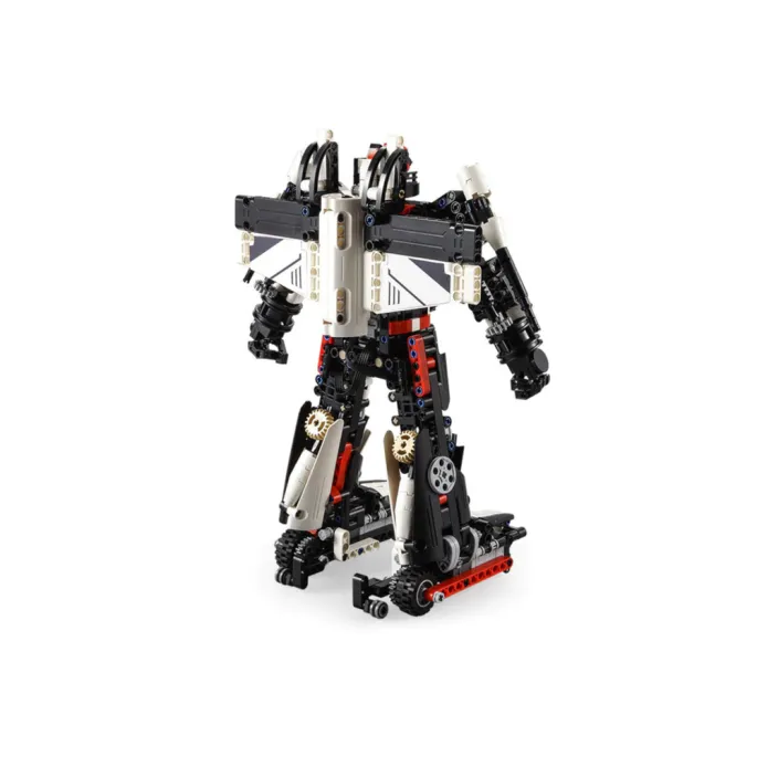 Model samolotu z klocków, funkcja otwieranego kokpitu i strzelania