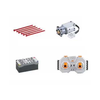 Dziecko budujące robota z klocków konstrukcyjnych CADA