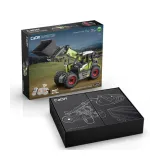 Gotowy model koparki zbudowany z klocków CADA od strony bocznej