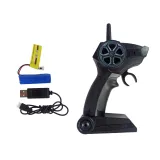 Pilot do sterowania łodzią 2,4 GHz przedstawiony na zbliżeniu