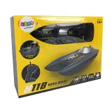 Motorówka zdalnie sterowana podczas testów na akwenie wodnym