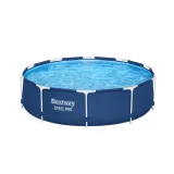 Zrelaksowana rodzina kąpiąca się w basenie Bestway 305x76 cm