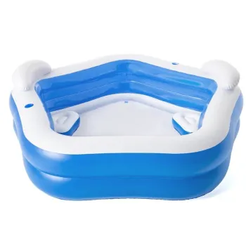 Wygodne zagłówki i siedziska w basenie dmuchanym Bestway