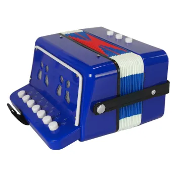 Akordeon Instrument Dla Małego Muzyka Niebieski