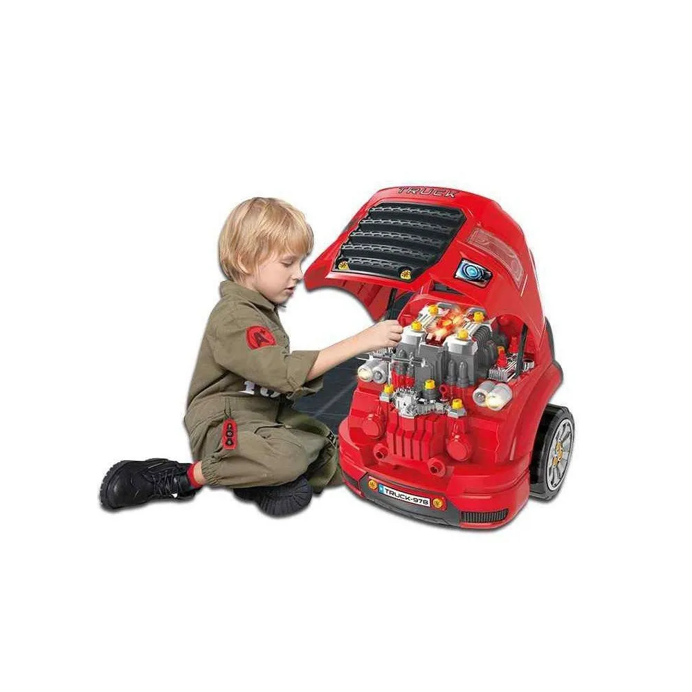 Ciężarówka z pilotem i funkcjami dźwiękowymi dla najmłodszych