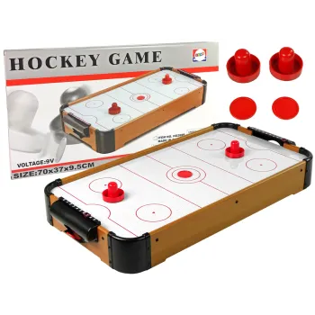 Stolik do gry Air Hockey z krążkiem i licznikami punktów