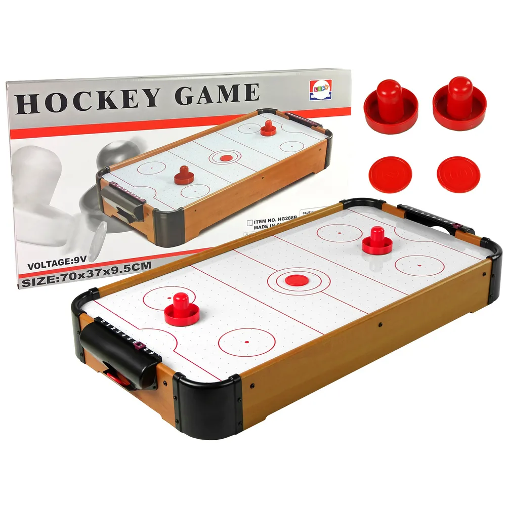 Stolik do gry Air Hockey z krążkiem i licznikami punktów