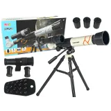 Kompletny zestaw teleskopu edukacyjnego z akcesoriami i statywem