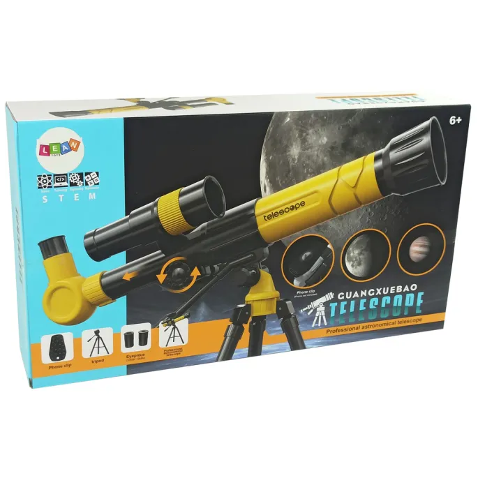 Teleskop dziecięcy z wbudowanym kompasem idealny do nauki astronomii