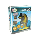 Edukacyjny mikroskop dla dzieci powyżej 8 lat w żółtym kolorze