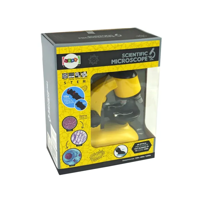 Kreatywny zestaw naukowy z mikroskopem i szkiełkami preparatowymi