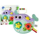 Kolorowy wieloryb sensoryczny z różnymi fakturami dla niemowląt