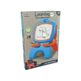 Tablica Dwustronna Magnetyczna Kredowa Niebiesko Czerwona Szablony