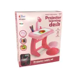 Stolik Tablica Do Rysowania Krzesełko Projektor Różowy Pisaki Obrazki