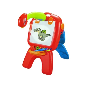 Tablica Dwustronna Kredowa z Projektorem — Stojąca, Czerwona | 5904204755245