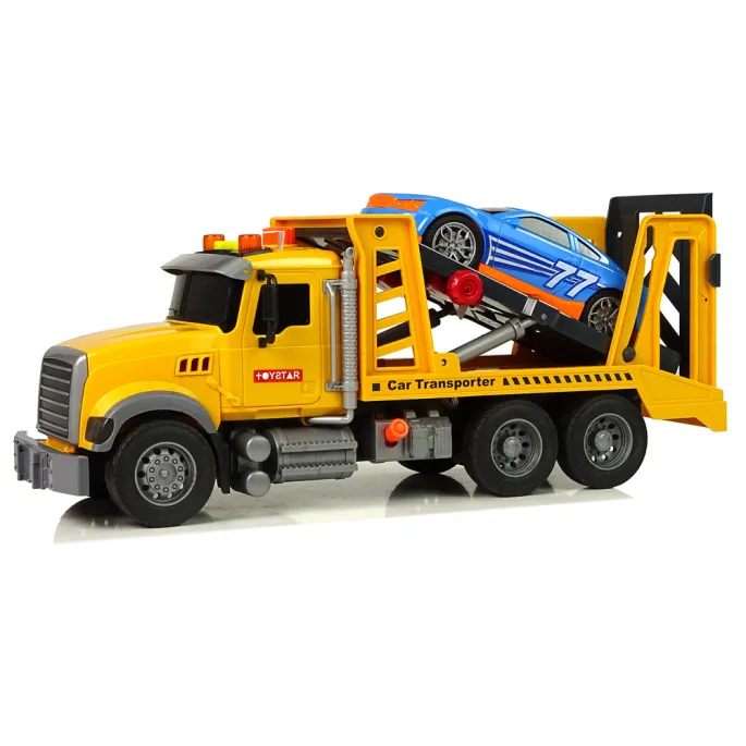 Zabawka transportowa laweta dla dzieci z dodatkowymi funkcjami interaktywnymi