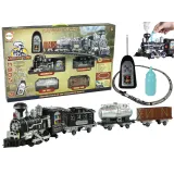 Ogromna kolejka pociąg na torach z dźwiękiem i światłem dla dzieci