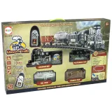 Kolejka z pilotem, światłami i wytwornicą dymu do kreatywnej zabawy