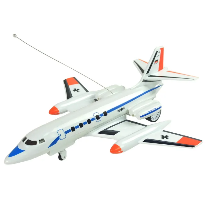 Wytrzymały samolot RC z pilotem i światłami LED dla dzieci