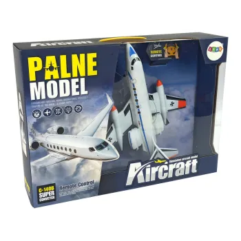 Zdalnie sterowany samolot pasażerski 40 MHz widoczny z daleka dzięki LED