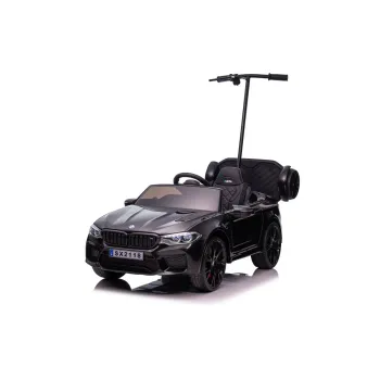 Auto Na Akumulator BMW M5 Z Platformą Dla Rodzica Czarne Lakierowane