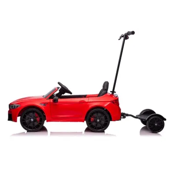 Auto Na Akumulator BMW M5 Z Platformą Dla Rodzica Czerwone Lakierowane