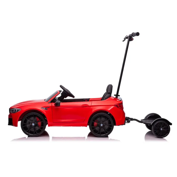 Auto Na Akumulator BMW M5 Z Platformą Dla Rodzica Czerwone Lakierowane