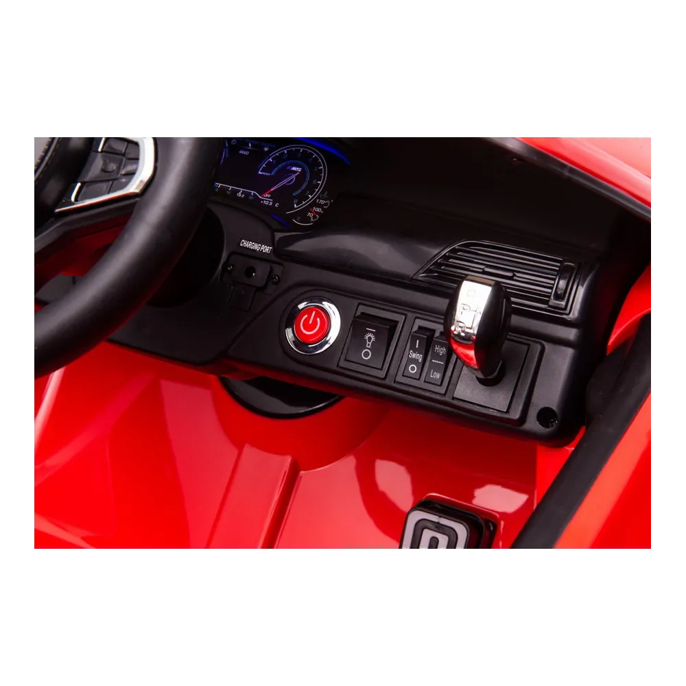 Auto Na Akumulator BMW M5 Z Platformą Dla Rodzica Czerwone Lakierowane