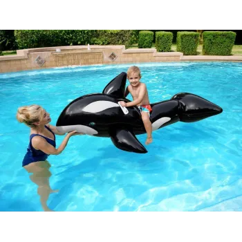 Orka dmuchana Bestway z uchwytami na plecach w basenie