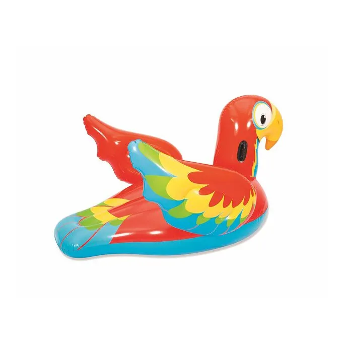 Papuga materac dmuchany do relaksu na jeziorze lub morzu