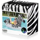 materac zebra LED podświetlany nocą na plaży