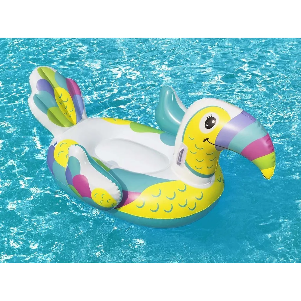 Kolorowy materac Tukan Bestway, wygodny i trwały do zabawy