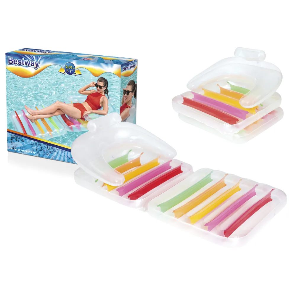 Dmuchany materac Bestway 43023 idealny do leżenia na wodzie i opalania