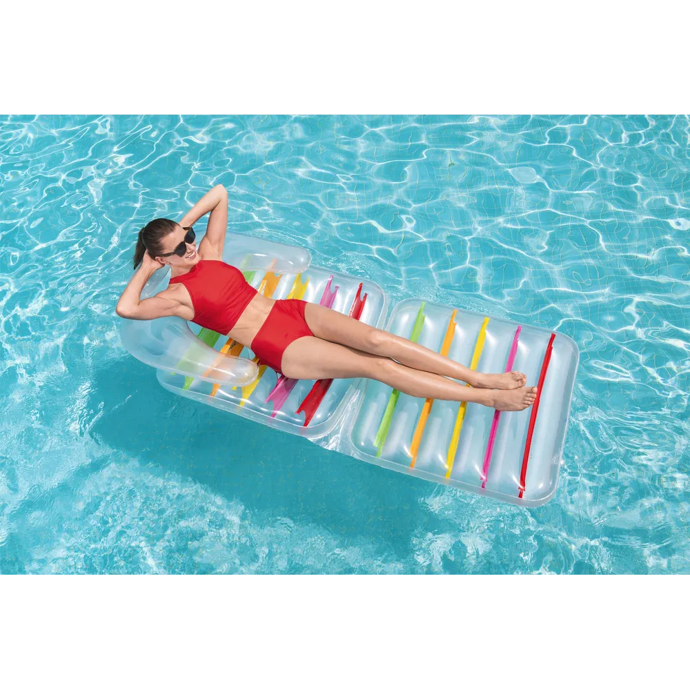 Wytrzymały dmuchany leżak idealny dla dorosłych i dzieci podczas lata