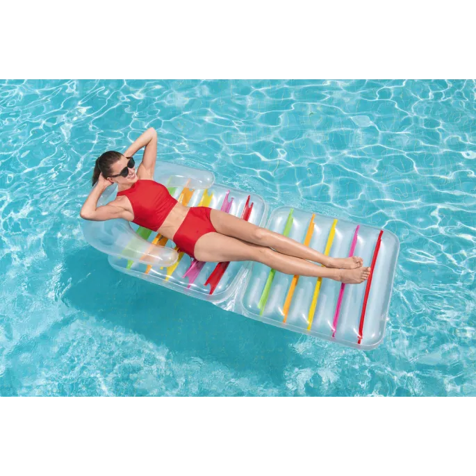 Wytrzymały dmuchany leżak idealny dla dorosłych i dzieci podczas lata