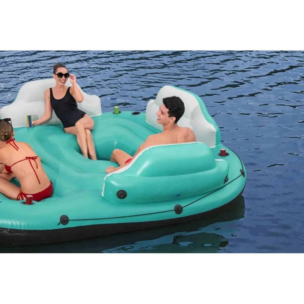 Dmuchany materac wyspa PVC z dodatkami i łatką naprawczą