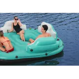 Dmuchany materac wyspa PVC z dodatkami i łatką naprawczą