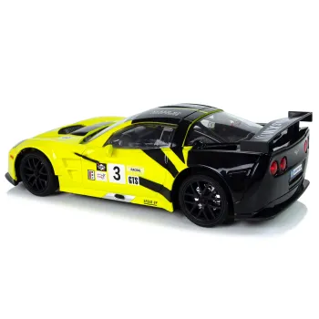 Model auta wyścigowego Corvette C6.R RC z podświetleniem przednim i tylnym
