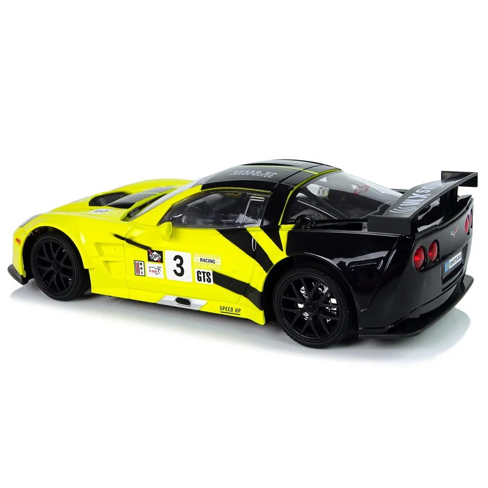 Model auta wyścigowego Corvette C6.R RC z podświetleniem przednim i tylnym