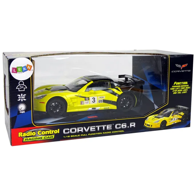 Zdalnie sterowane sportowe auto wyścigowe Corvette C6.R do emocjonującej zabawy