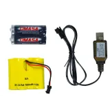 Efektowny biało-czarny samochód RC Corvette C6.R prezentacyjny widok