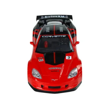 Model samochodu Corvette C6.R z detalami i stylowymi naklejkami