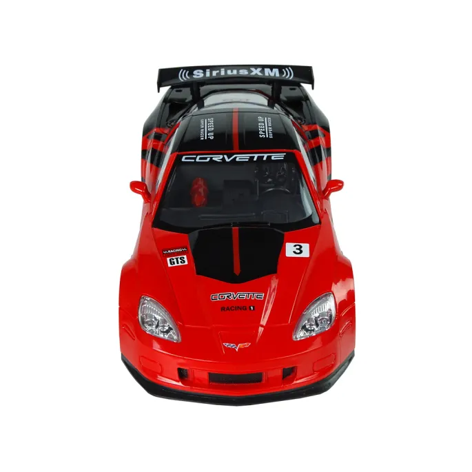 Model samochodu Corvette C6.R z detalami i stylowymi naklejkami