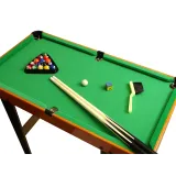 Stół do bilarda 58 cm z bilami, kijami i trójkątem