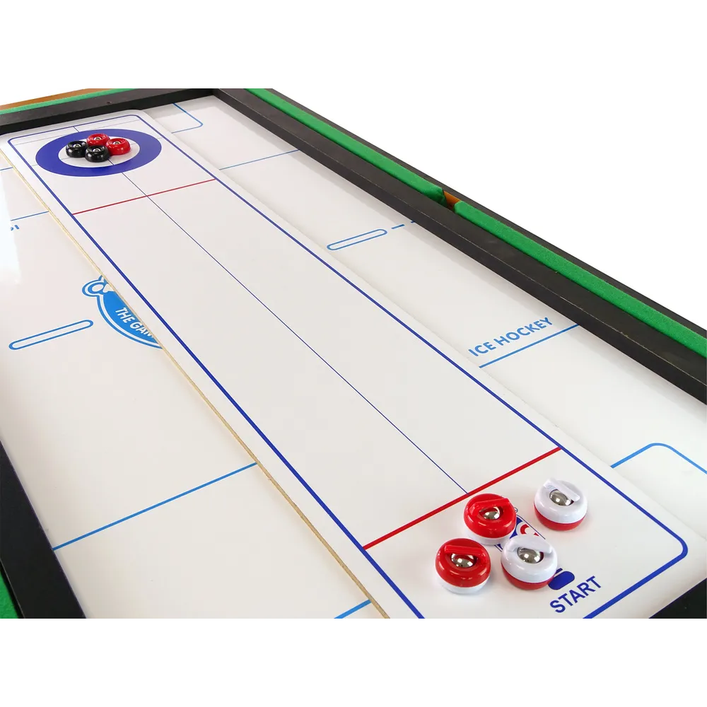 Akcesoria do curling i kręgli na stole 8w1