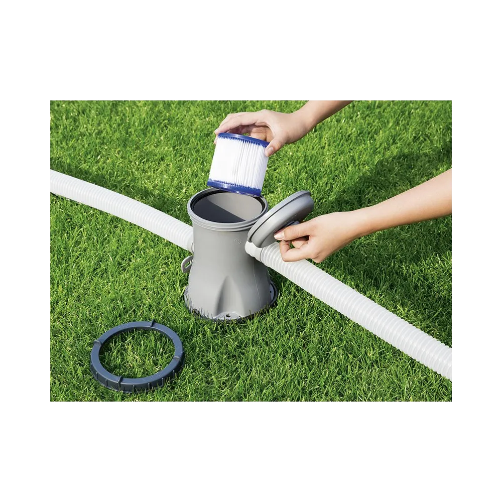 Widok pompy filtrującej do basenu Bestway 1249 litrów na godzinę